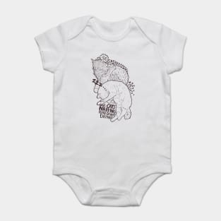 Cute cats napping please do not disturb Baby Bodysuit